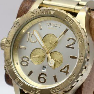 Nixon 51-30 -Gold with MOP Face- Very Nice! Crystal Near Flawless- Extra Links!